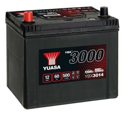 BATERIA YUASA YBX3014 12V 60AH EN 500A