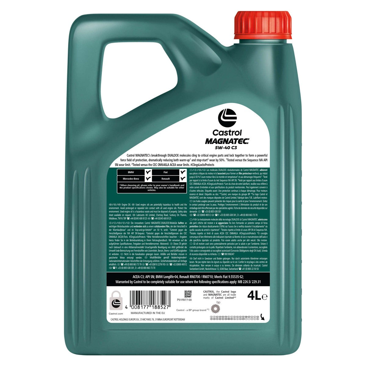 OLEO MOTOR CASTROL MAGNATEC 5W40 C3 (4L)
