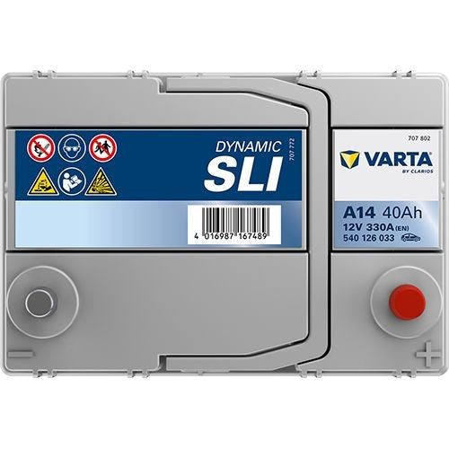 BATERIA VARTA A14 BLUE DY 40AMP 330EN 187X127X227 DTA