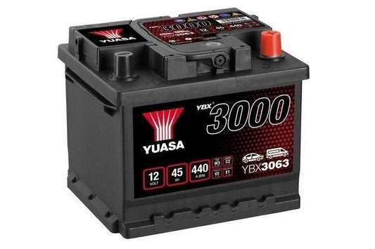 BATERIA YUASA YBX3063 12V 45AH EN 440A