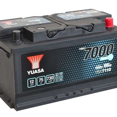 BATERIA YUASA YBX7110 12V 75AH EN 730A EFB