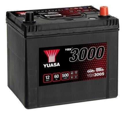 BATERIA YUASA YBX3005 12V 60AH EN 500A