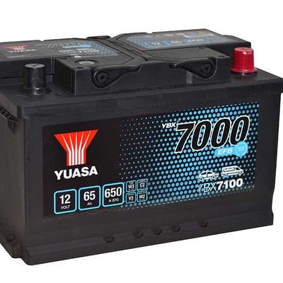 BATERIA YUASA YBX7100 12V 65AH EN 650A EFB