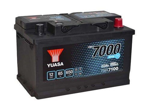 BATERIA YUASA YBX7100 12V 65AH EN 650A EFB