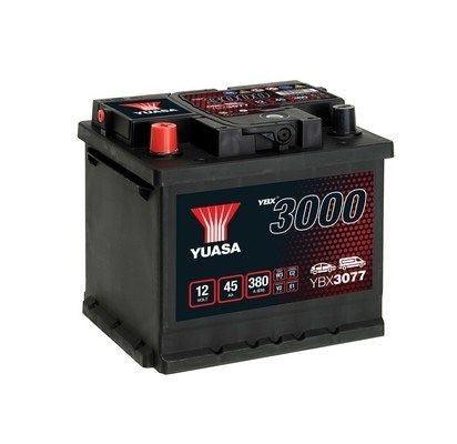 BATERIA YUASA YBX3077 12V 45AH EN 380A