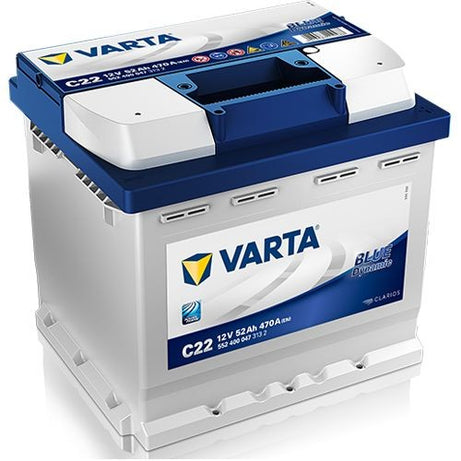 BATERIA VARTA C22 BLUE DY 52AMP 470EN 207X175X190 DTA