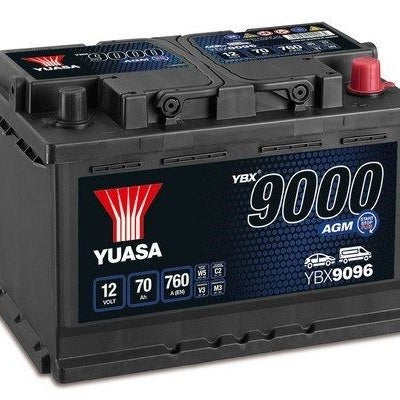 BATERIA YUASA YBX9096 12V 70AH EN 760A AGM