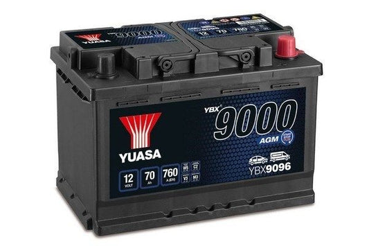 BATERIA YUASA YBX9096 12V 70AH EN 760A AGM