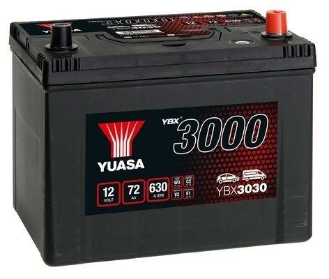 BATERIA YUASA YBX3030 12V 72AH EN 630A
