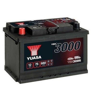 BATERIA YUASA YBX3086 12V 76AH EN 680A