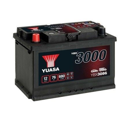 BATERIA YUASA YBX3086 12V 76AH EN 680A