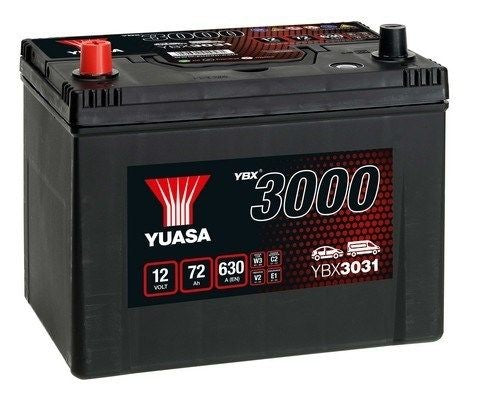 BATERIA YUASA YBX3031 12V 72AH EN 630A