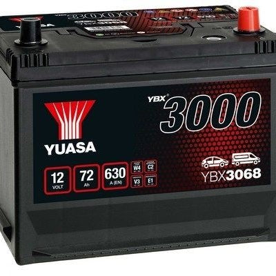 BATERIA YUASA YBX3068 12V 72AH EN 630A