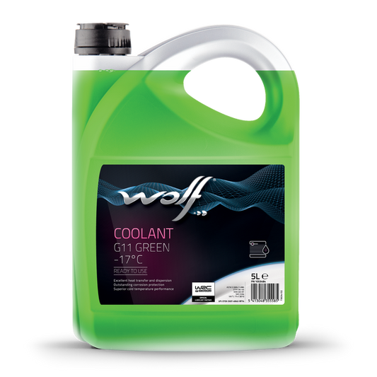Anticongelante WOLF COOLANT G11 GREEN -17°C  5L