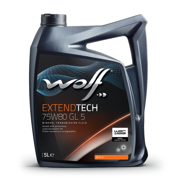 Oleo Caixa Velocidades WOLF EXTENDTECH 75W80 GL 5  5L