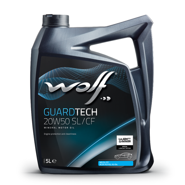 Oleo  motor Auto WOLF GUARDTECH 20W50 SL/CF 5L