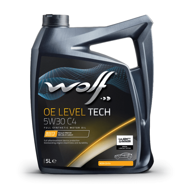 OLEO MOTOR AUTO WOLF OE LEVELTECH 5W30 C4 5L