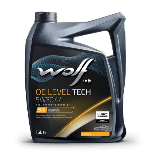 OLEO MOTOR AUTO WOLF OE LEVELTECH 5W30 C4 5L
