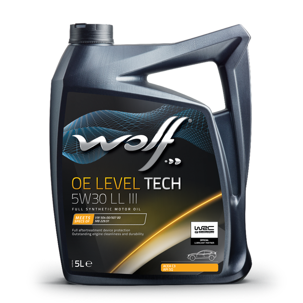Oleo Motor Auto WOLF OE LEVELTECH 5W30 LL III 5L