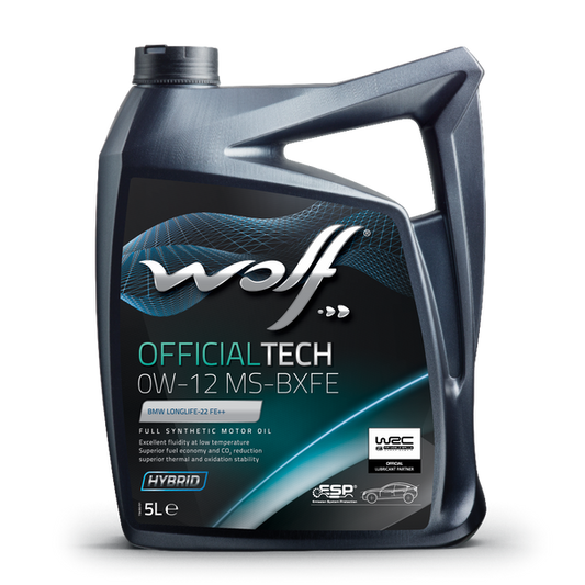 Oleo Motor Auto WOLF OFFICIALTECH 0W-12 MS-BXFE  5L