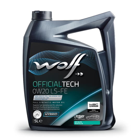 Oleo Motor Auto WOLF OFFICIALTECH 0W20 LS-FE 5L