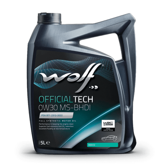 OLEO MOTOR AUTO WOLF OFFICIALTECH 0W30 MS-BHDI  5L