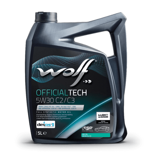 OLEO MOTOR AUTO WOLF OFFICIALTECH 5W30 C2/C3  5L