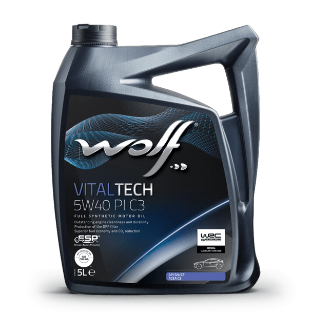 OLEO MOTOR AUTO WOLF VITALTECH 5W40 PI C3  5L