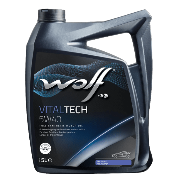 OLEO MOTOR AUTO WOLF VITALTECH 5W40  5L