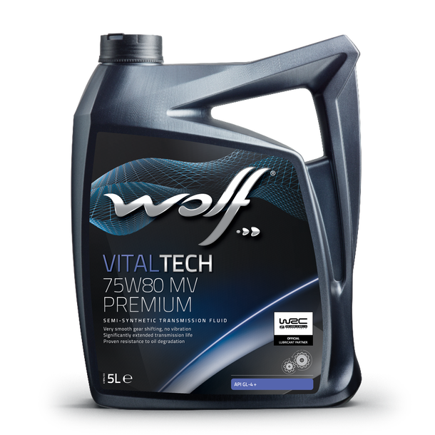 Oleo Caixa Velocidades WOLF VITALTECH 75W-80 MV PREMIUM 5L