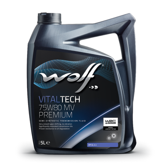 Oleo Caixa Velocidades WOLF VITALTECH 75W-80 MV PREMIUM 5L